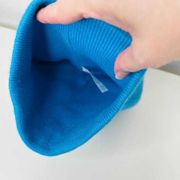 Baby Phat Blue with Gold Logo and Heart Pom Beanie OS - Picture 6 of 10